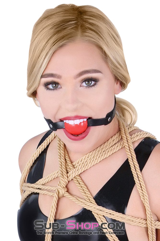 8947DL      <b>BOGO!</b> Bondage Basics Beginner’s Red Rubber Ball Gag Ballgag   , Sub-Shop.com Bondage and Fetish Superstore