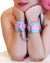 8948DL      Paradise Wrist Cuffs with Chained Connection Clips - LAST CHANCE - Final Closeout! Black Friday Blowout   , Sub-Shop.com Bondage and Fetish Superstore