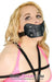 8954DL      Stuffed Slave Mouth Locking Panel Gag - MEGA Deal Black Friday Blowout   , Sub-Shop.com Bondage and Fetish Superstore