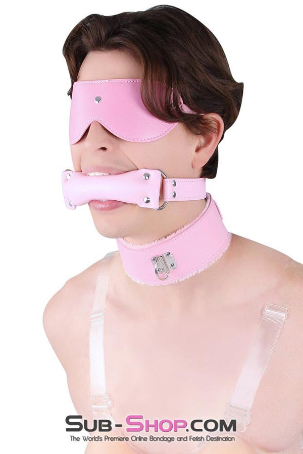8916DL-SIS      Prissy Sissy Accessory Pink Feminization Blinded By Love Blindfold Sissy   , Sub-Shop.com Bondage and Fetish Superstore