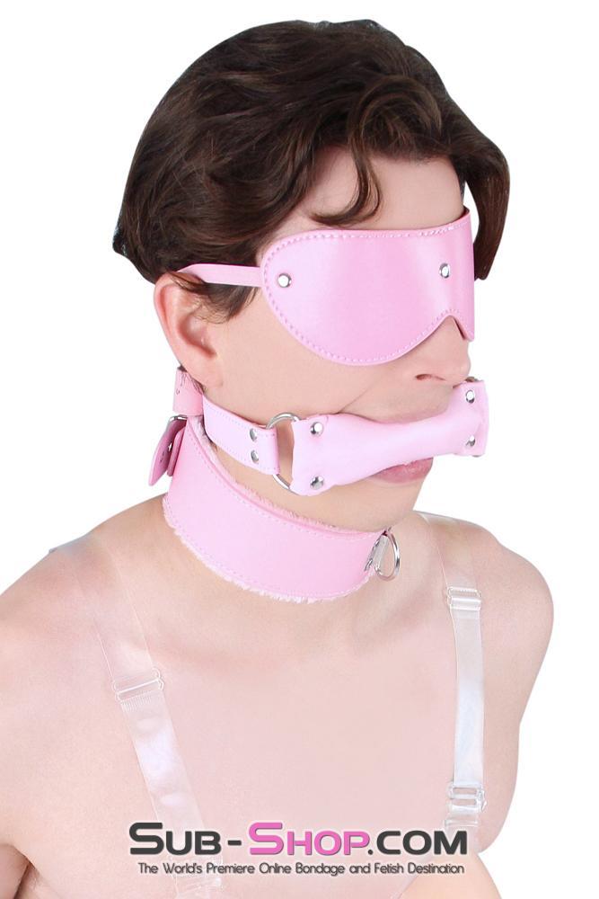 8916DL-SIS      Prissy Sissy Accessory Pink Feminization Blinded By Love Blindfold Sissy   , Sub-Shop.com Bondage and Fetish Superstore