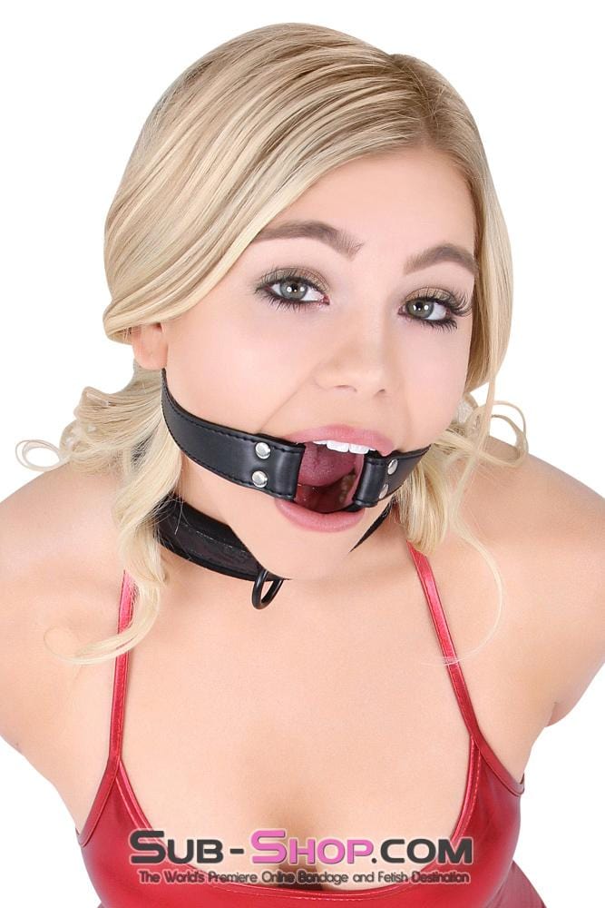 8958DL-SIS      Sissy Mistress Slave Bondage Basics Leatherette Open Mouth Ring Gag Sissy   , Sub-Shop.com Bondage and Fetish Superstore