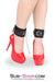 8973DL      Cozy Up Locking Lined Bondage Ankle Cuffs with Connection Chain Cuffs   , Sub-Shop.com Bondage and Fetish Superstore