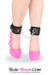 8973DL      Cozy Up Locking Lined Bondage Ankle Cuffs with Connection Chain Cuffs   , Sub-Shop.com Bondage and Fetish Superstore