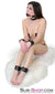 8990DL      Basic Instinct Leatherette Ankle Cuffs - LAST CHANCE - Final Closeout! Black Friday Blowout   , Sub-Shop.com Bondage and Fetish Superstore