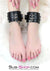 8990DL      Basic Instinct Leatherette Ankle Cuffs - LAST CHANCE - Final Closeout! Black Friday Blowout   , Sub-Shop.com Bondage and Fetish Superstore