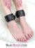 8990DL      Basic Instinct Leatherette Ankle Cuffs - LAST CHANCE - Final Closeout! Black Friday Blowout   , Sub-Shop.com Bondage and Fetish Superstore