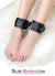 8990DL      Basic Instinct Leatherette Ankle Cuffs - LAST CHANCE - Final Closeout! Black Friday Blowout   , Sub-Shop.com Bondage and Fetish Superstore