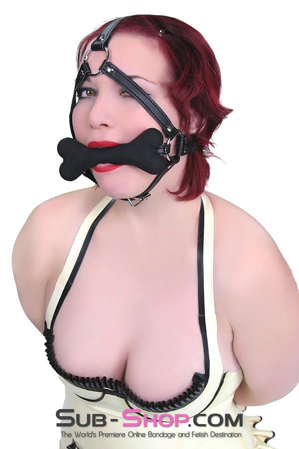 8991DL      Obedience Trainer Puppy Play Bone Gag Trainer Gags   , Sub-Shop.com Bondage and Fetish Superstore
