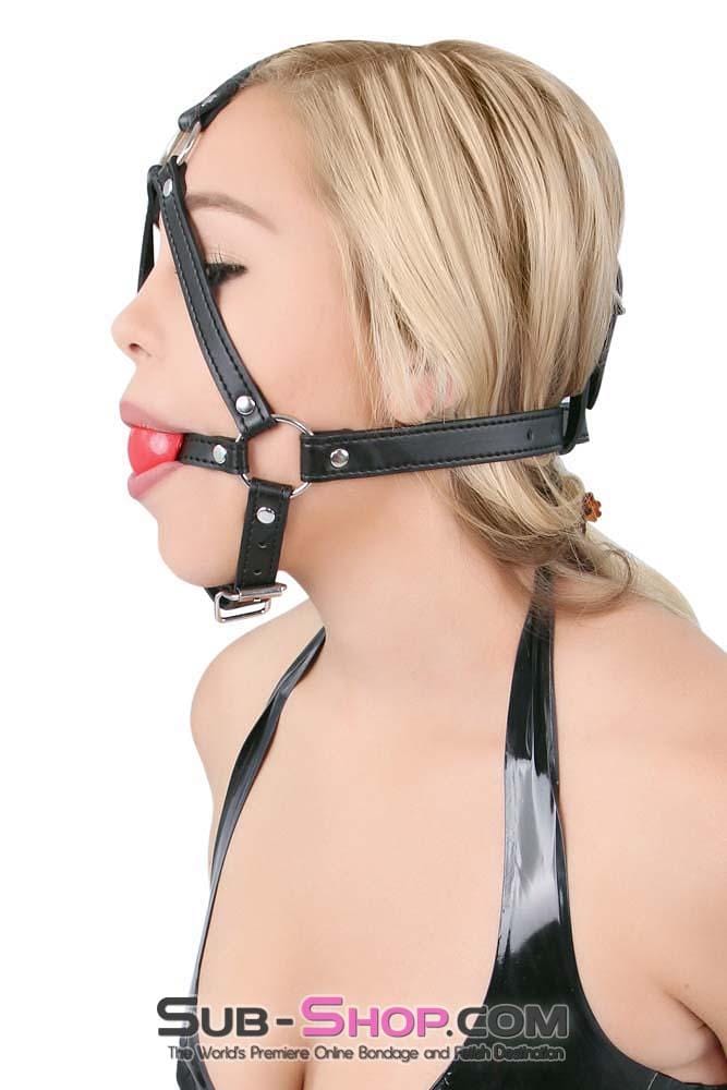 8993DL      Red Rubber Ballgag Bondage Trainer - MEGA Deal Black Friday Blowout   , Sub-Shop.com Bondage and Fetish Superstore