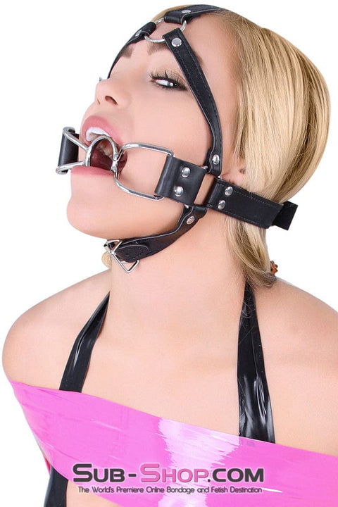 8997DL      French Kiss Trainer Open Mouth Ring Gag - MEGA Deal Black Friday Blowout   , Sub-Shop.com Bondage and Fetish Superstore