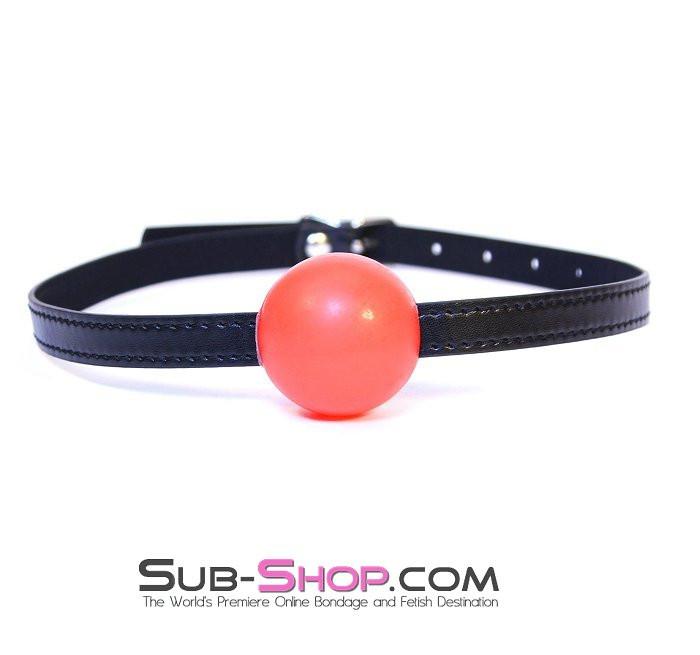 8998DL Bondage Basics Red Rubber Classic Ball Gag - SPECIAL OFFER! CHECKOUT SPECIAL OFFER , Sub-Shop.com Bondage and Fetish Superstore