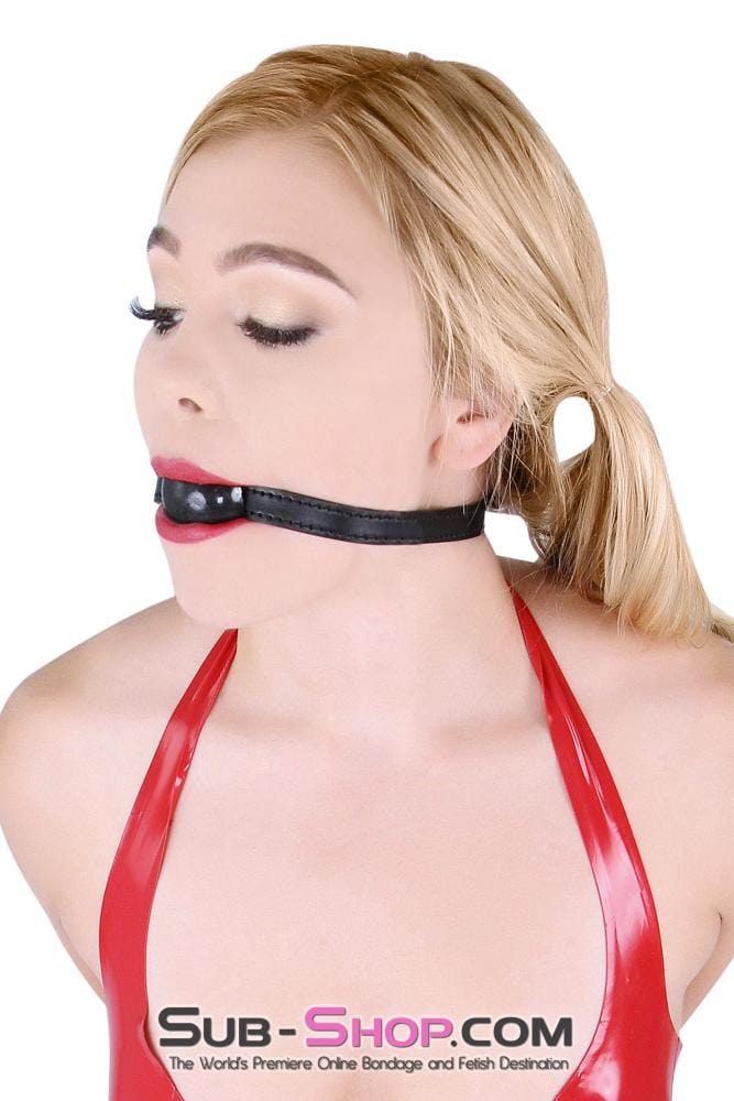 8999DL Bondage Basics Black Rubber Classic Ball Gag - SPECIAL OFFER CHECKOUT SPECIAL OFFER , Sub-Shop.com Bondage and Fetish Superstore