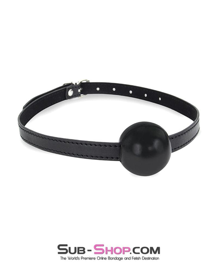 8999DL Bondage Basics Black Rubber Classic Ball Gag - SPECIAL OFFER CHECKOUT SPECIAL OFFER , Sub-Shop.com Bondage and Fetish Superstore