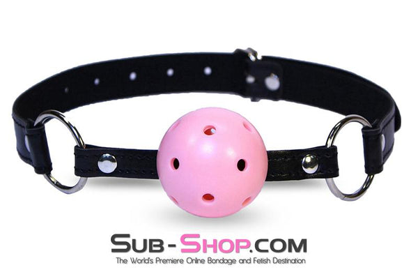 9001DL-SIS      Breather Ball Gag, Pretty Sissy Princess BDSM Mistress for Hire Pink Ball Sissy   , Sub-Shop.com Bondage and Fetish Superstore