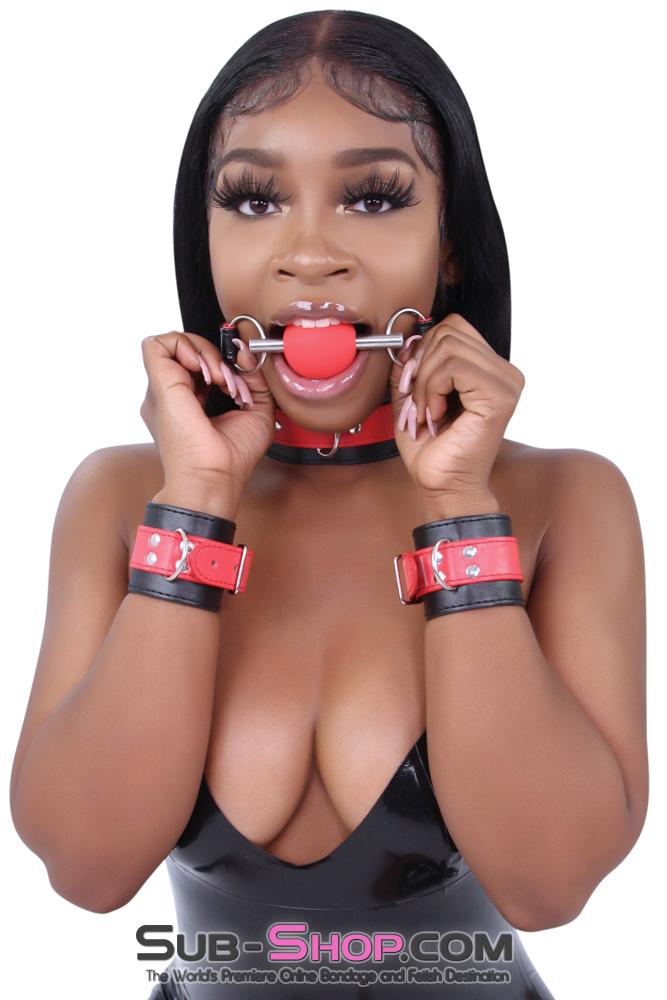 2212MQ      Chomp at the Bit Red Silicone Ball Gag Ballgag   , Sub-Shop.com Bondage and Fetish Superstore
