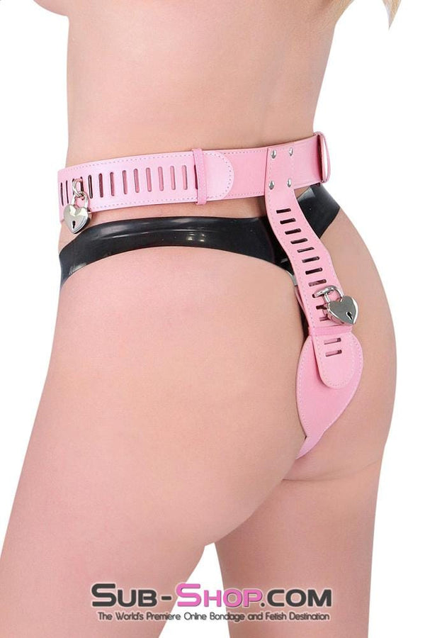 0902RS      Locking Princess Pink Female Chastity Belt Chastity   , Sub-Shop.com Bondage and Fetish Superstore