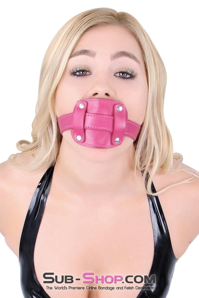 9053DL      Locking Rubber Sex Bomb Pink Penis Gag Gags   , Sub-Shop.com Bondage and Fetish Superstore