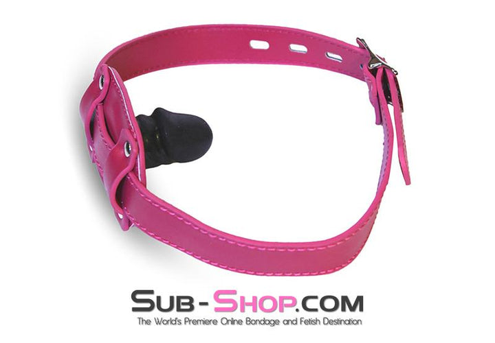 9053DL-SIS      Sissy Slave Bondage Locking Rubber Sex Kinky Mistress Bomb Pink Penis Gag Sissy   , Sub-Shop.com Bondage and Fetish Superstore