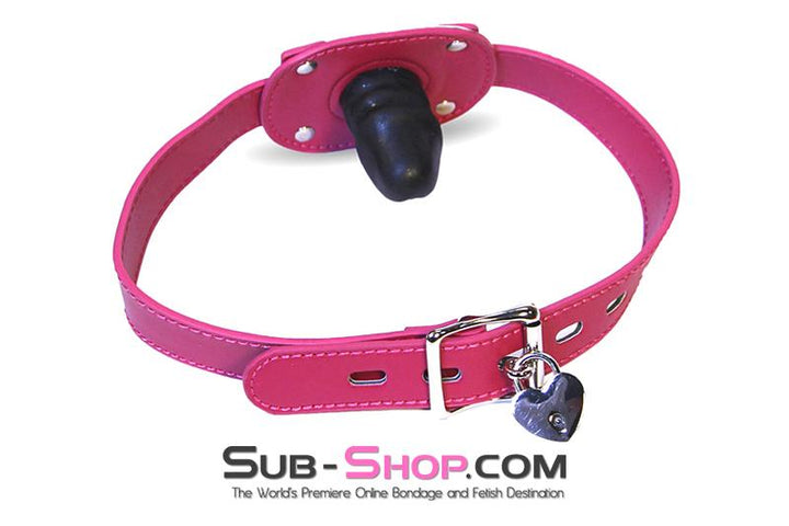 9053DL-SIS      Sissy Slave Bondage Locking Rubber Sex Kinky Mistress Bomb Pink Penis Gag Sissy   , Sub-Shop.com Bondage and Fetish Superstore