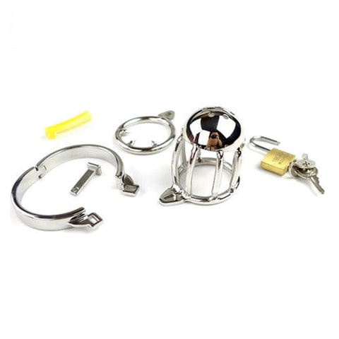 9067M      Dragon’s Teeth Chastity Cock Cage with Removeable CBT Ring – Medium Base Ring Chastity   , Sub-Shop.com Bondage and Fetish Superstore