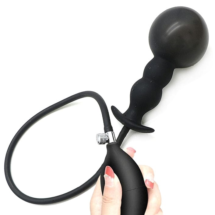 9068M      Inflatable Silicone Beaded Anal Trainer Plug Anal Toys   , Sub-Shop.com Bondage and Fetish Superstore