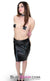 9086DL      Leather Look Backless Buckling Bondage Spanking Skirt - LAST CHANCE - Final Closeout! Black Friday Blowout   , Sub-Shop.com Bondage and Fetish Superstore