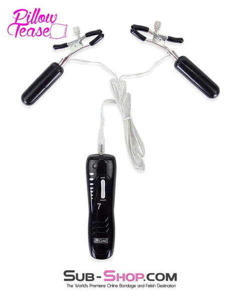 9094M-SIS      Sissy's 7 Function Vibrating Black Cock and Ball Clamps Set Sissy   , Sub-Shop.com Bondage and Fetish Superstore