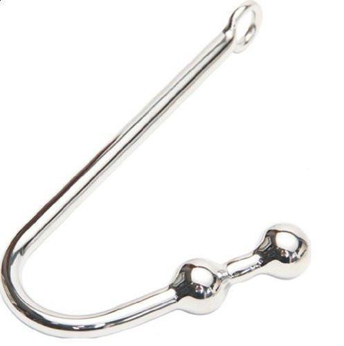 9315HS   Chrome Steel Double Ball Bondage Slave Vaginal or Anal Hook - MEGA Deal! Black Friday Blowout   , Sub-Shop.com Bondage and Fetish Superstore