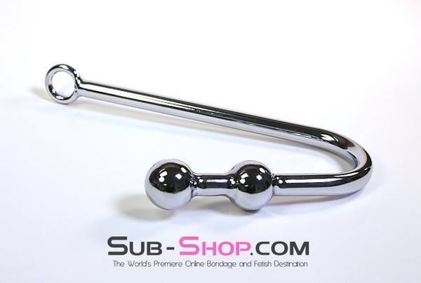 9315HS   Chrome Steel Double Ball Bondage Slave Vaginal or Anal Hook - MEGA Deal! Black Friday Blowout   , Sub-Shop.com Bondage and Fetish Superstore