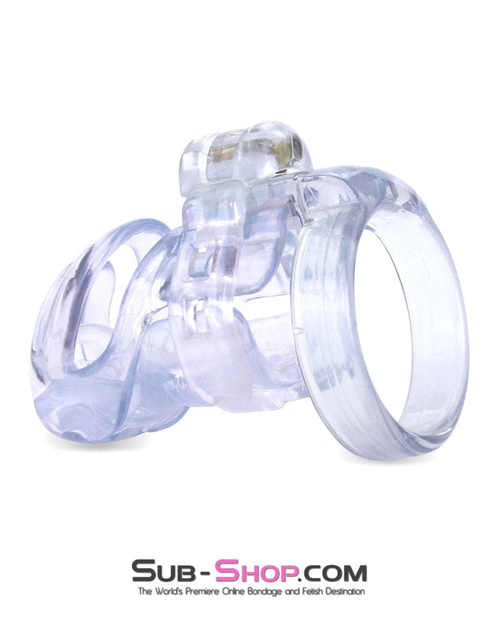 9321M      Long Clear Male Chastity with Optional Prince Albert Insert - MEGA Deal MEGA Deal   , Sub-Shop.com Bondage and Fetish Superstore