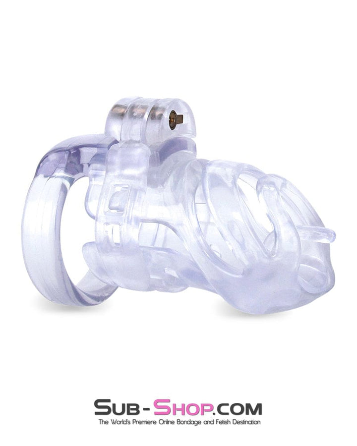 9321M      Long Clear Male Chastity with Optional Prince Albert Insert - MEGA Deal MEGA Deal   , Sub-Shop.com Bondage and Fetish Superstore