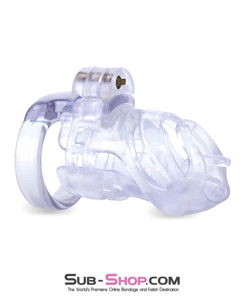 9321M      Long Clear Male Chastity with Optional Prince Albert Insert - MEGA Deal MEGA Deal   , Sub-Shop.com Bondage and Fetish Superstore
