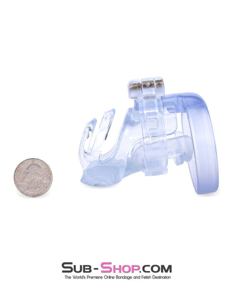 9336M      Short Clear Male Chastity with Optional Prince Albert Insert - MEGA Deal MEGA Deal   , Sub-Shop.com Bondage and Fetish Superstore