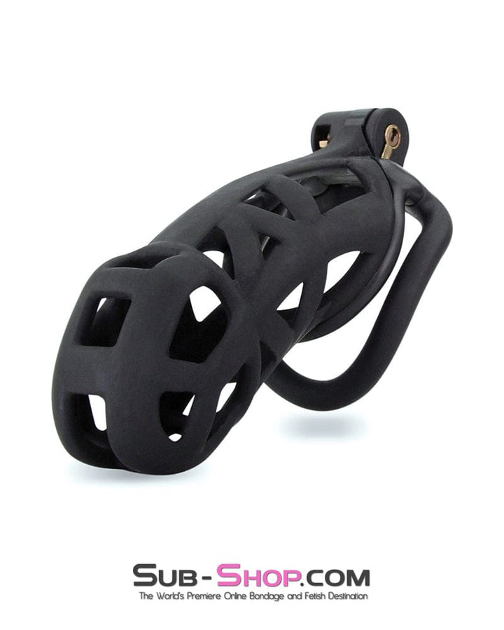 9343M      Chastity Games Locking Cock Cage, 2XL Length Chastity   , Sub-Shop.com Bondage and Fetish Superstore