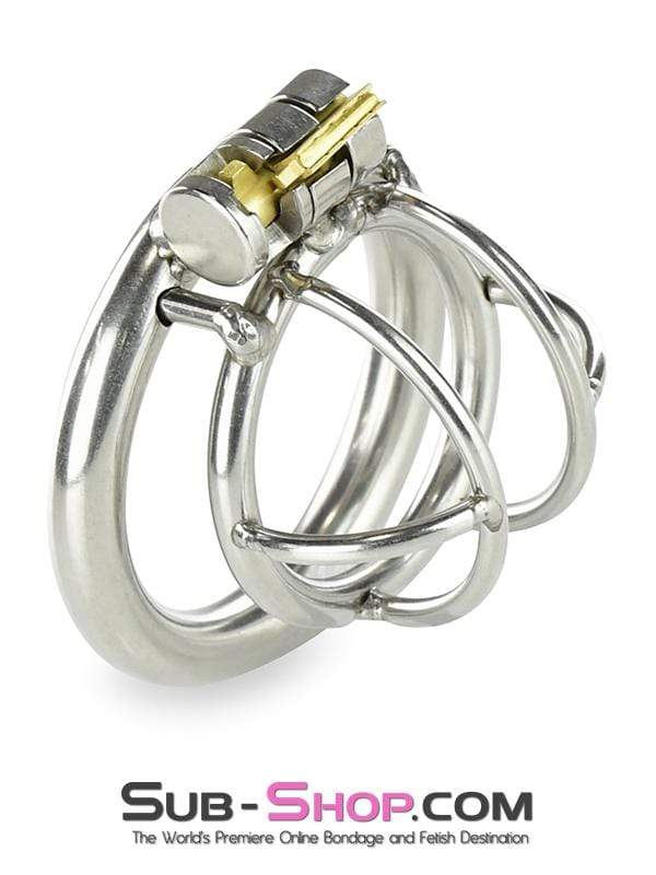 0963RS-SIS      Tiny Sissy Tool High Security Steel Locking Male Bondage Chastity Device Sissy   , Sub-Shop.com Bondage and Fetish Superstore