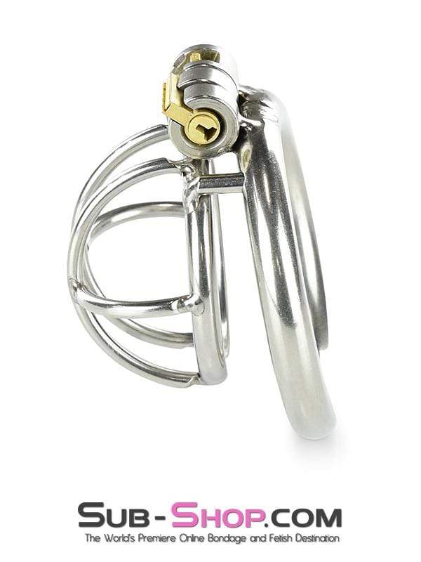 0963RS-SIS      Tiny Sissy Tool High Security Steel Locking Male Bondage Chastity Device Sissy   , Sub-Shop.com Bondage and Fetish Superstore