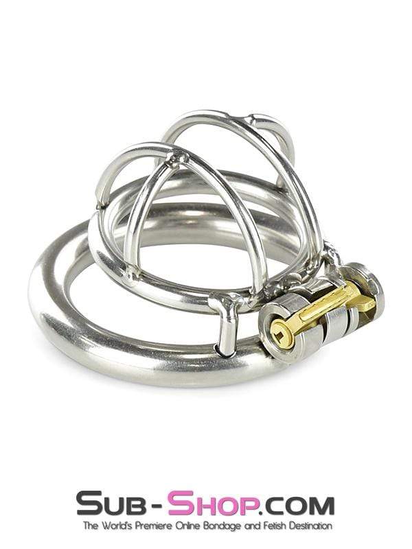 0963RS-SIS      Tiny Sissy Tool High Security Steel Locking Male Bondage Chastity Device Sissy   , Sub-Shop.com Bondage and Fetish Superstore