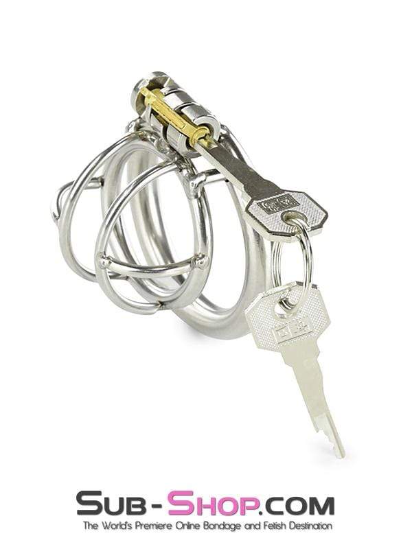 0963RS-SIS      Tiny Sissy Tool High Security Steel Locking Male Bondage Chastity Device Sissy   , Sub-Shop.com Bondage and Fetish Superstore