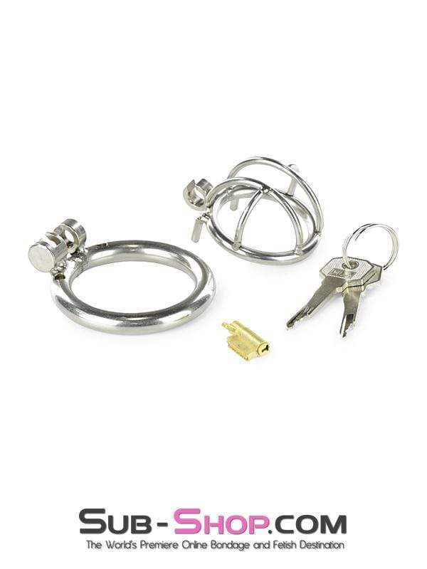 0963RS-SIS      Tiny Sissy Tool High Security Steel Locking Male Bondage Chastity Device Sissy   , Sub-Shop.com Bondage and Fetish Superstore