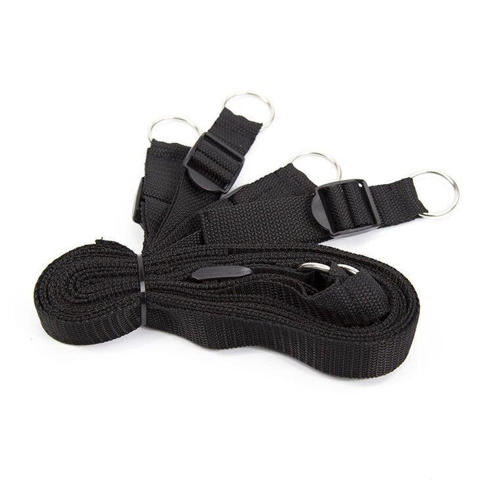 0967M      Red & Black BedBound SecureFit BDSM Wrist and Ankles Restraint System Restraints   , Sub-Shop.com Bondage and Fetish Superstore