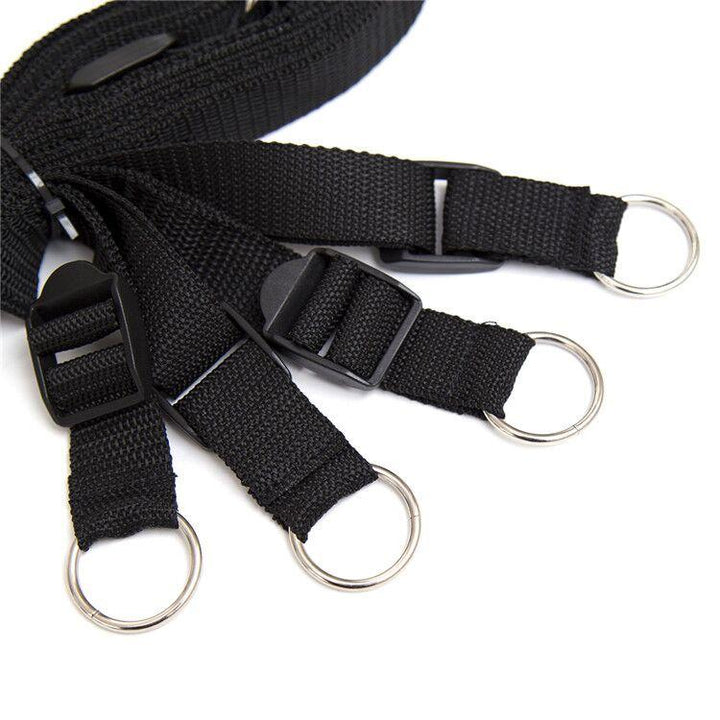 0967M      Red & Black BedBound SecureFit BDSM Wrist and Ankles Restraint System Restraints   , Sub-Shop.com Bondage and Fetish Superstore