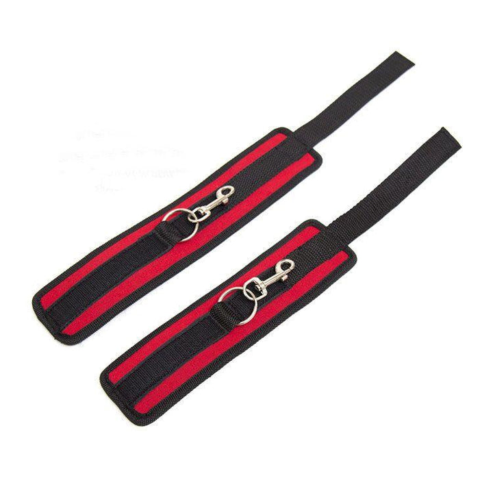 0967M      Red & Black BedBound SecureFit BDSM Wrist and Ankles Restraint System Restraints   , Sub-Shop.com Bondage and Fetish Superstore