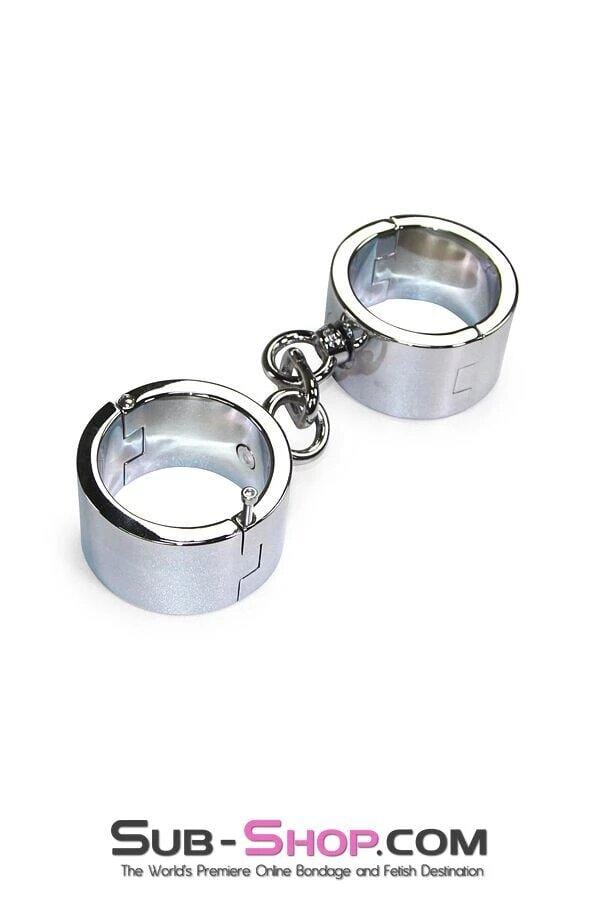 9717SM      Chromed Steel Manacles -  2 Sizes Steel Bondage   , Sub-Shop.com Bondage and Fetish Superstore