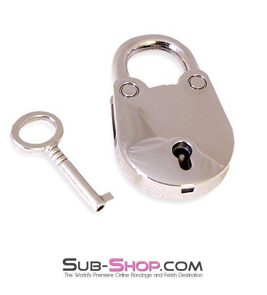 9728K      Jailer’s Mini Padlock, Chrome Padlock   , Sub-Shop.com Bondage and Fetish Superstore