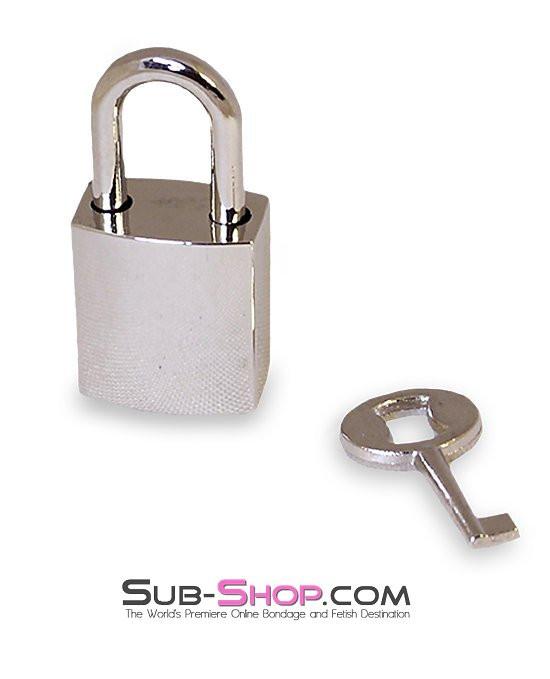 9733K      Bondage Gear Padlock, Chrome Padlock   , Sub-Shop.com Bondage and Fetish Superstore