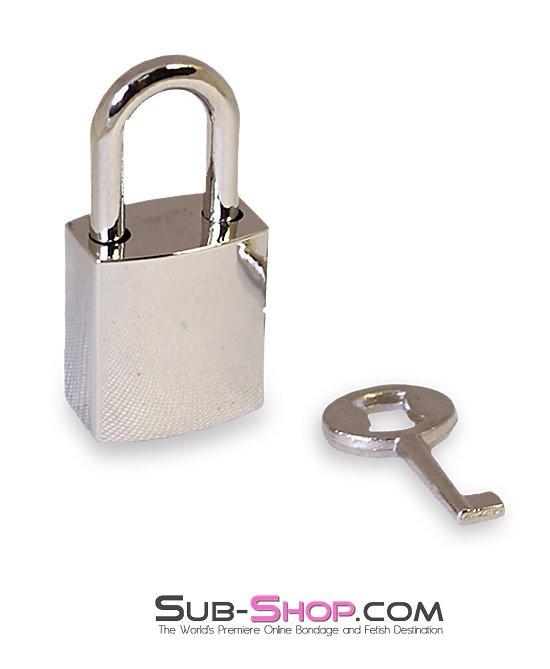 9733K      Bondage Gear Padlock, Chrome Padlock   , Sub-Shop.com Bondage and Fetish Superstore