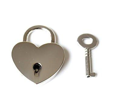 9735K      Under Lock & Key Chrome Heart Padlock Padlock   , Sub-Shop.com Bondage and Fetish Superstore