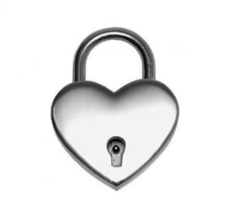 9735K      Under Lock & Key Chrome Heart Padlock - MEGA Deal MEGA Deal   , Sub-Shop.com Bondage and Fetish Superstore