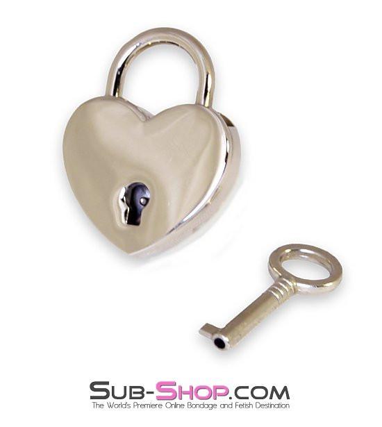 9735K      Under Lock & Key Chrome Heart Padlock Padlock   , Sub-Shop.com Bondage and Fetish Superstore